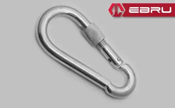 Vidalı Karabina, Kanca, Çengel 6mm - 50 Adet