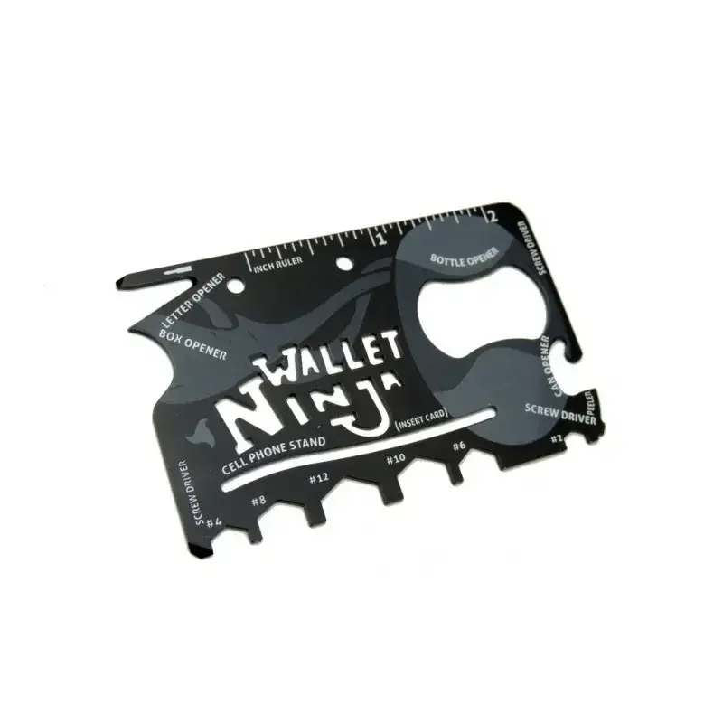 Ninja Wallet Survival Acil Durum Kiti / Kartı - 18 İn 1