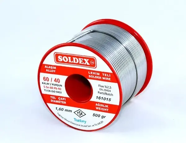 60-40 Lehim Teli 500 Gr 1.2 Mm - Sn:60 / Pb:40