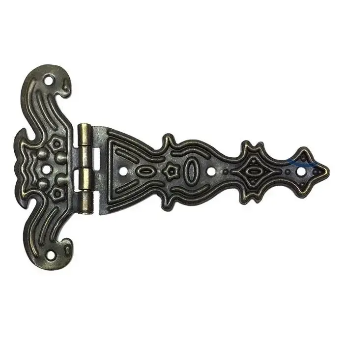 Dekoratif, Sac Tek Kuyruklu Menteşe - 69x102 Mm, Büyük, Antik, 1 Adet