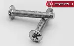 Yuvarlak Yıldız Başlı RYSB Kulp Vidası, Civata M4x60 - 500 Adet-1