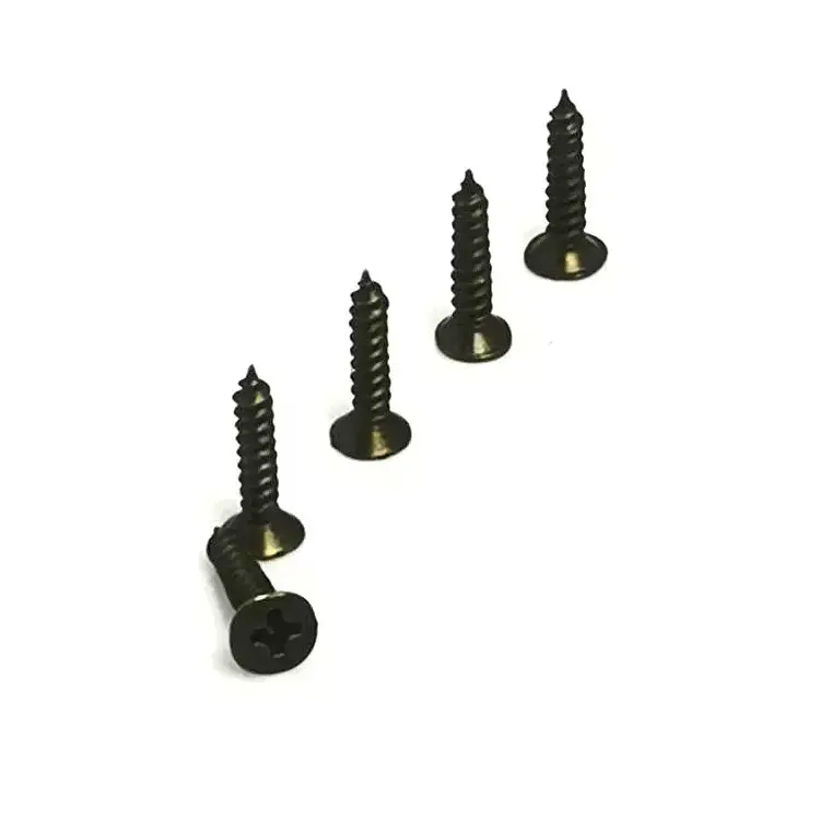 Klips, Menteşe, Ayak, Ağaç, Sunta Vidası 3x13 Mm - Siyah 100 Adet