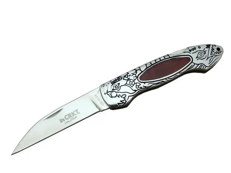 Cr 0124 Rd Kamp Çakı 20 Cm - Metal Desenli Sap, Kılıflı, Kutulu