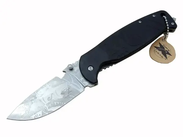 Gear HST-1238 Desenli Outdoor Çakı 23,5 cm - Açacaklı, Cam Kırma Perçinli, Kılıflı