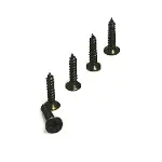 Klips, Menteşe, Ayak, Ağaç, Sunta Vidası 2,2x9,5mm - Siyah 100 Adet-2