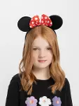 Kırmızı Fiyonklu Minnie Mouse Taç Fare Tacı Kafa Bandı-1