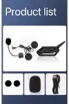 Bt62 Motosiklet Kask Kulaklığı Bluetooth Intercom 2 Intercom Bağlantılı-3