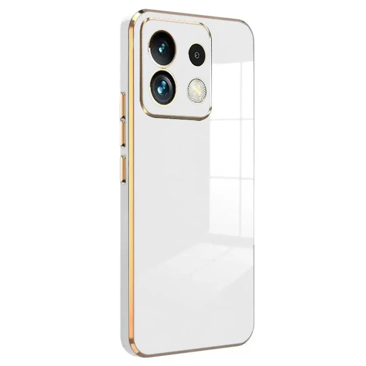 Xiaomi Poco M6 Pro 4g Kılıf Volet Silikon - Beyaz
