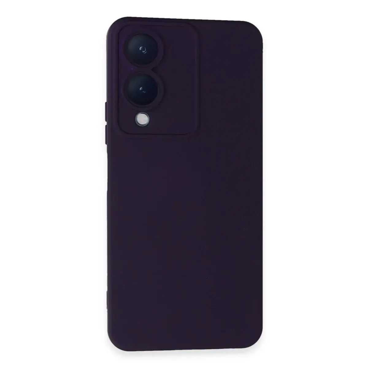 Vivo Y17s Kılıf Nano İçi Kadife Silikon - Mor