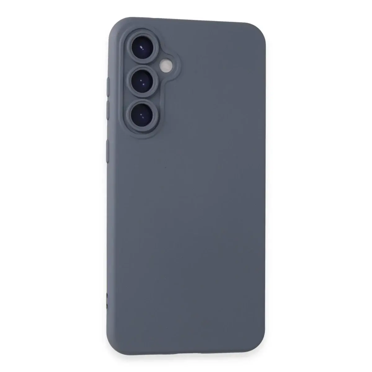 Samsung Galaxy S24 Kılıf Nano İçi Kadife Silikon - Gri