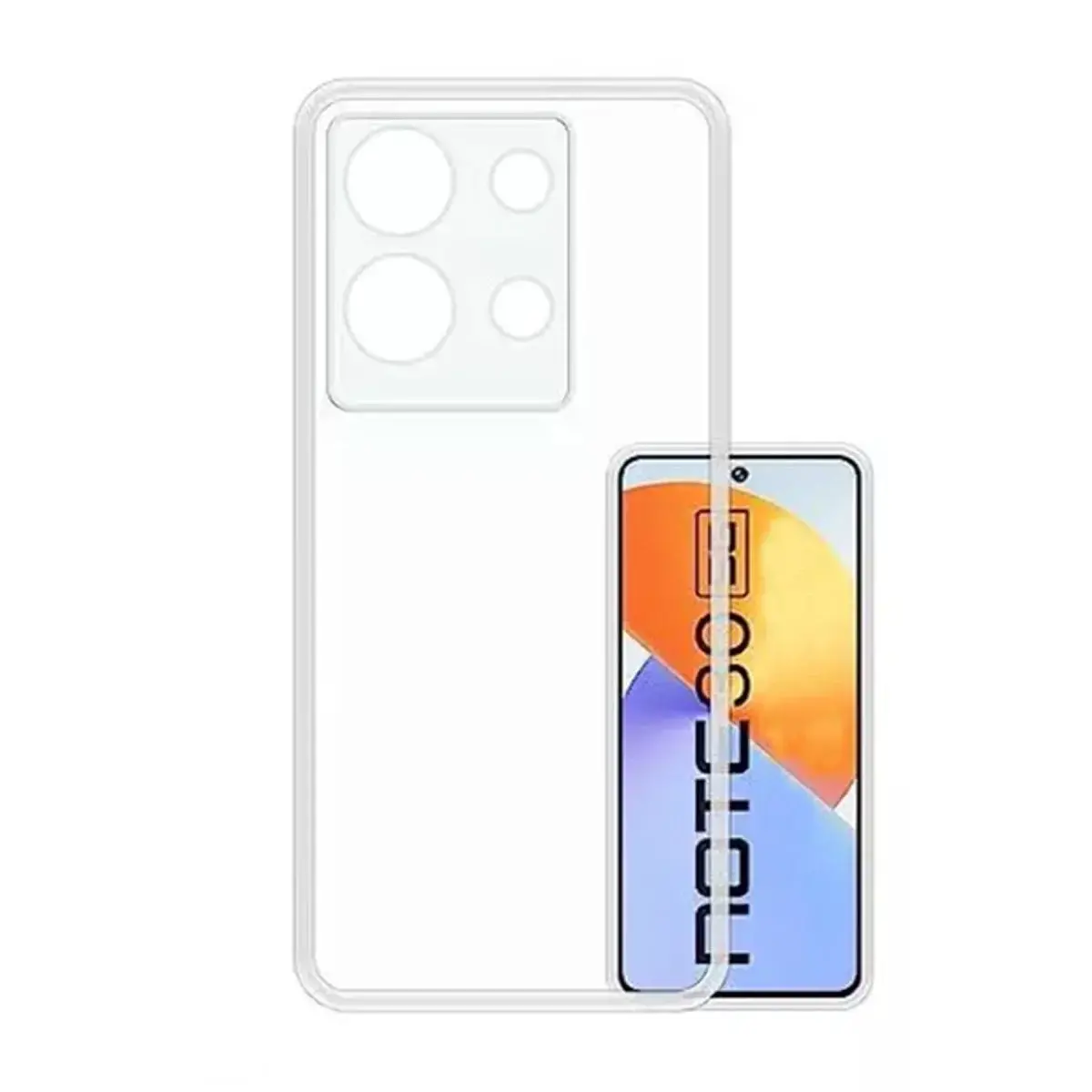 İnfinix Note 30 Kılıf Lüx Şeffaf Silikon