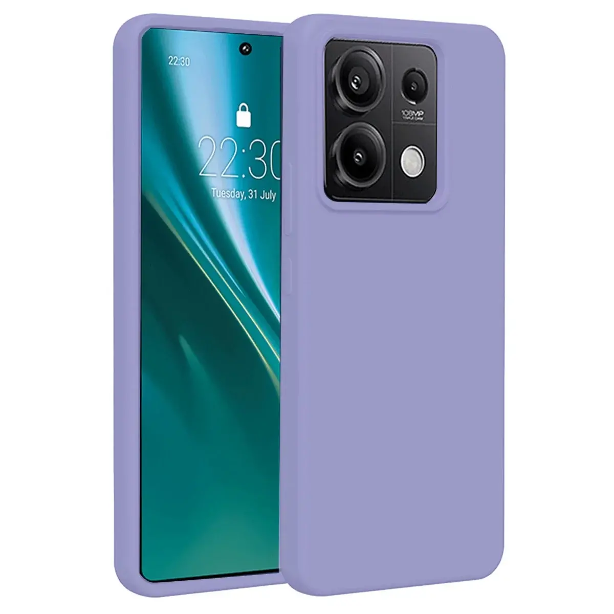 Xiaomi Redmi Note 13 4g Kılıf First Silikon - Lila