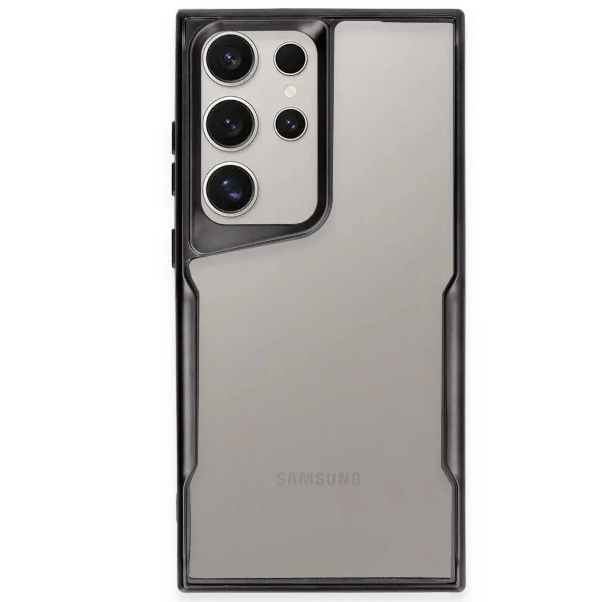 Samsung Galaxy S23 Ultra Kılıf Boyi Silikon Kapak - Siyah