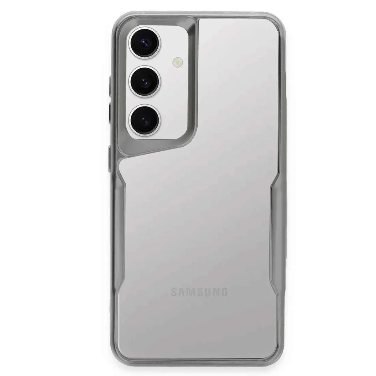 Samsung Galaxy S24 Kılıf Boyi Silikon Kapak - Gümüş