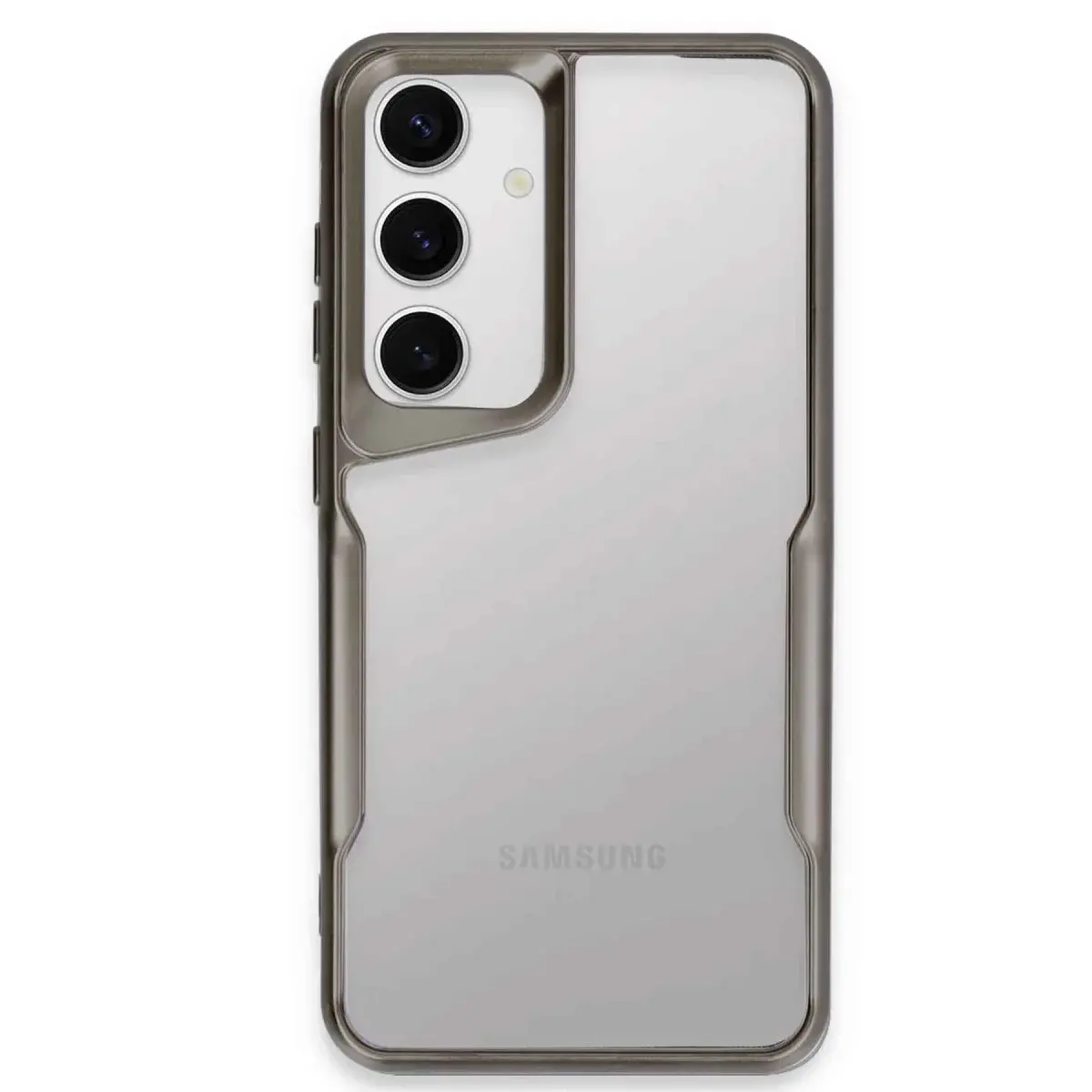 Samsung Galaxy S24 Kılıf Boyi Silikon Kapak - Titan Gri