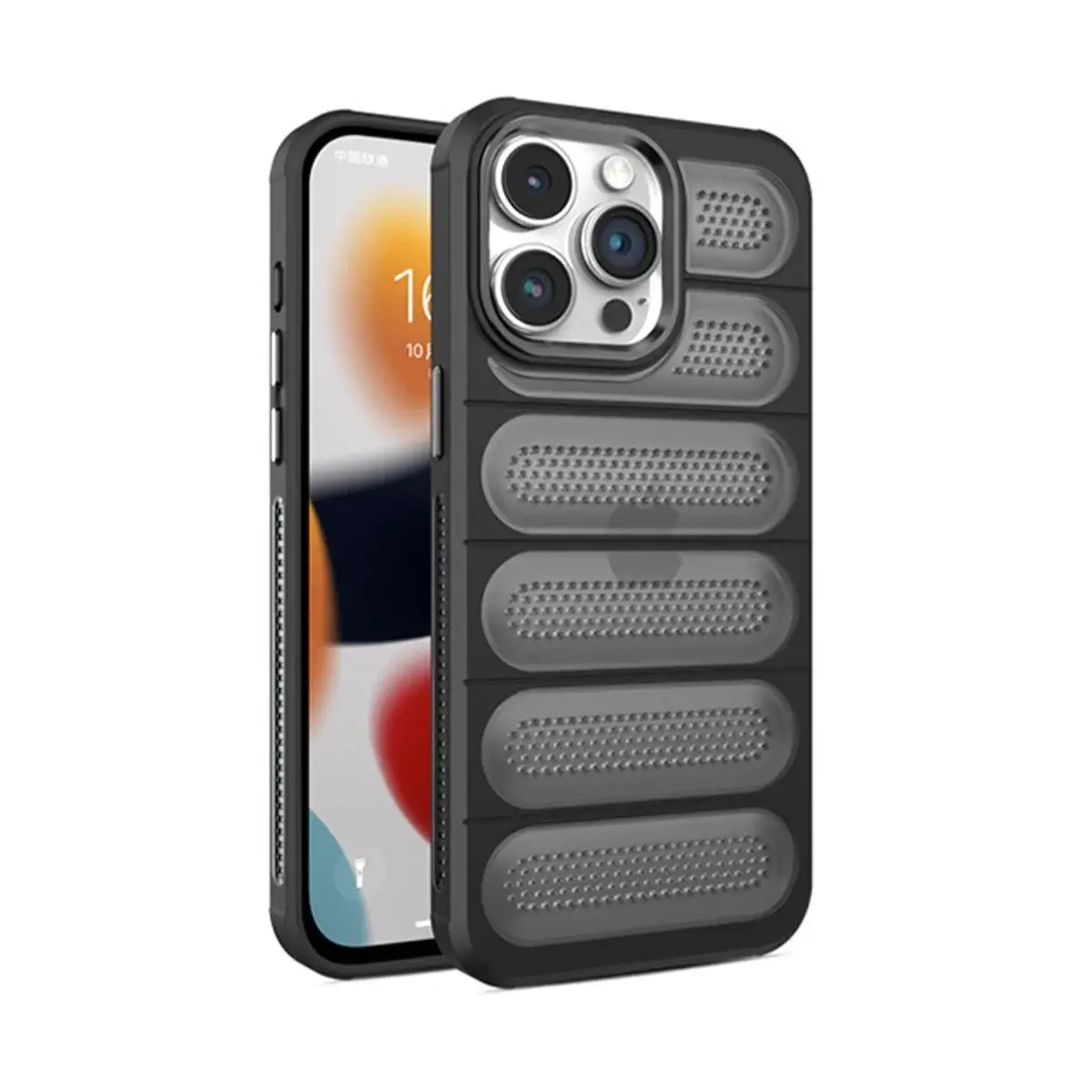 İphone 14 Pro Max Kılıf Airmax Silikon Kapak - Siyah