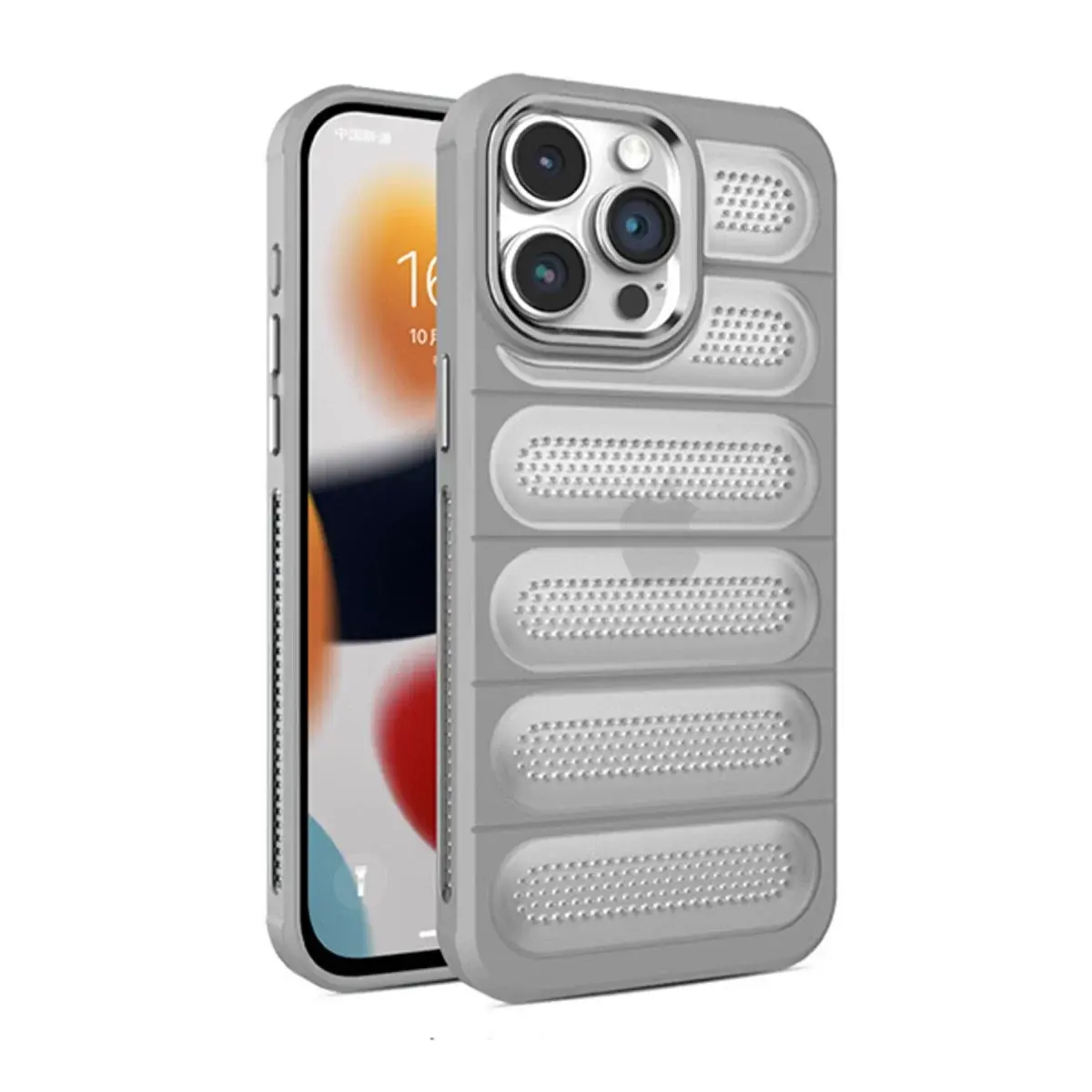 İphone 15 Pro Kılıf Airmax Silikon Kapak - Titan Gri