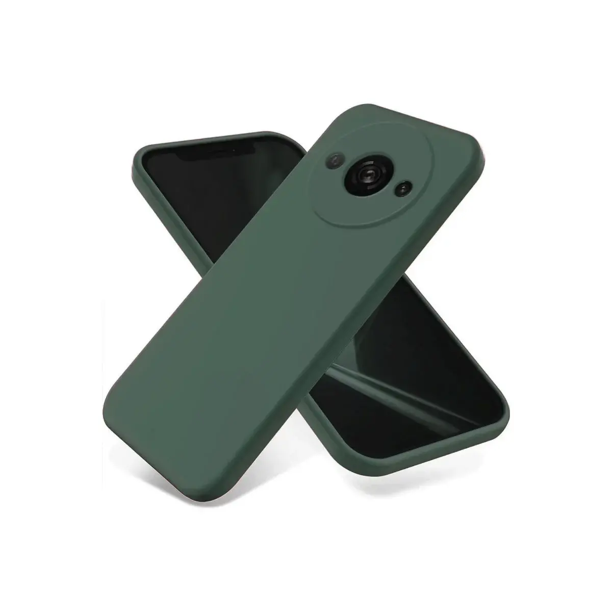 Xiaomi Redmi A3 4g Kılıf First Silikon - Koyu Yeşil