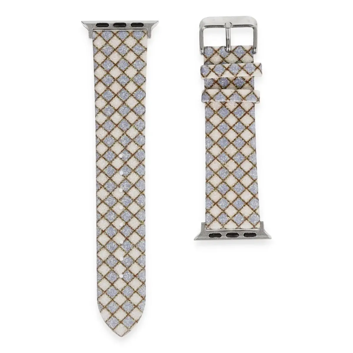 Watch 38mm Karo Motif Kordon - Lila