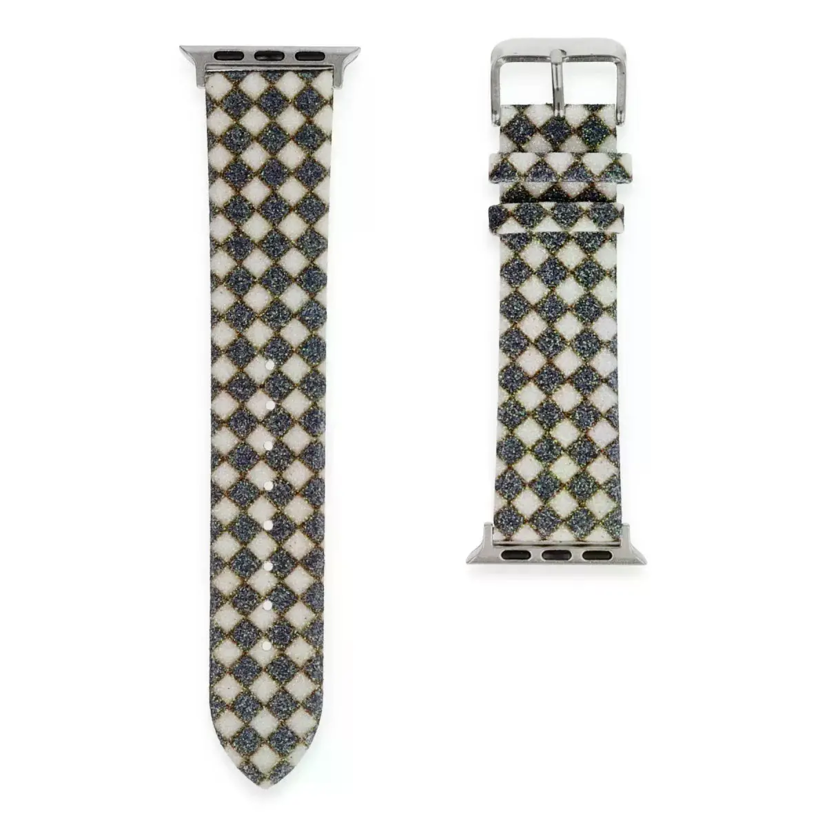 Watch 42mm Karo Motif Kordon - Siyah