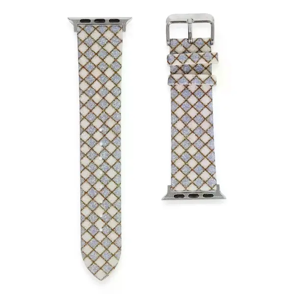 Watch 42mm Karo Motif Kordon - Lila