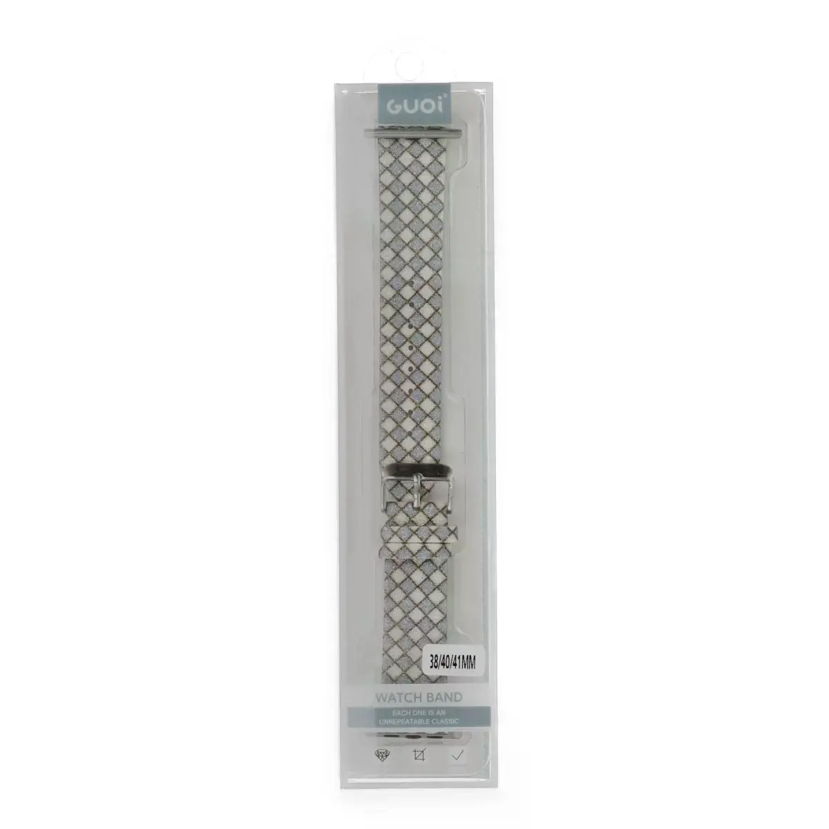 Watch 42mm Karo Motif Kordon - Lila
