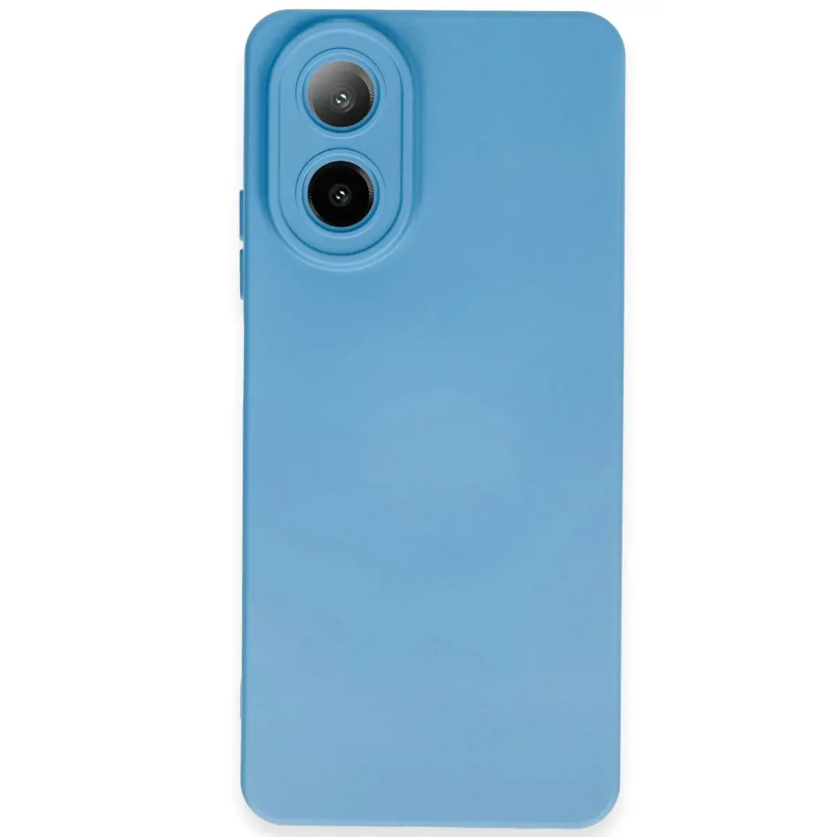 Oppo A38 Kılıf Nano İçi Kadife Silikon - Mavi