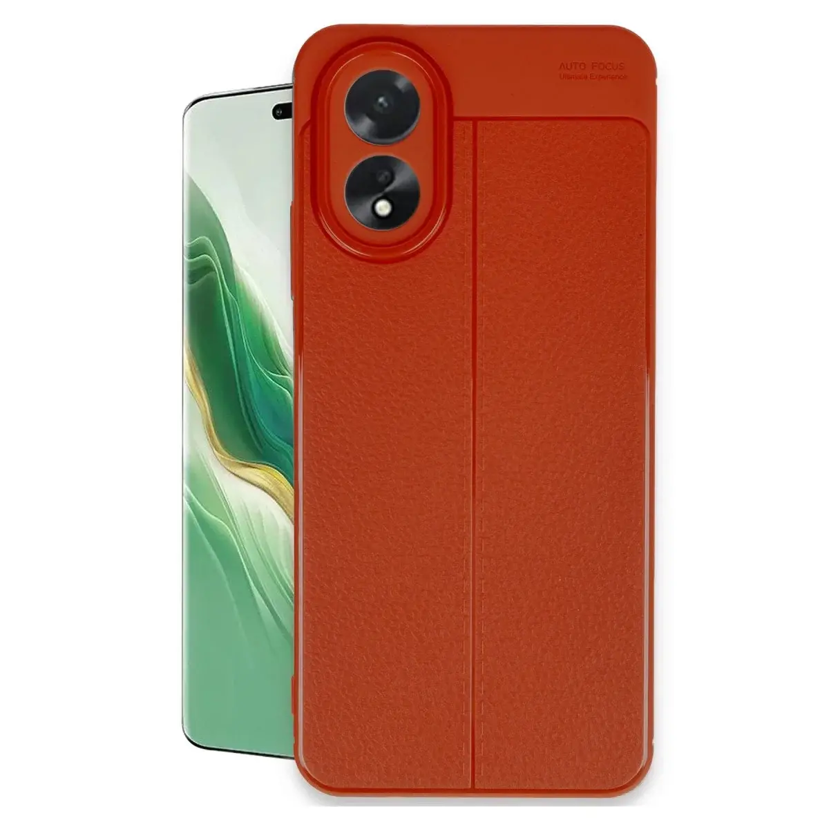 Oppo A38 Kılıf Auto Focus Kapak - Kırmızı
