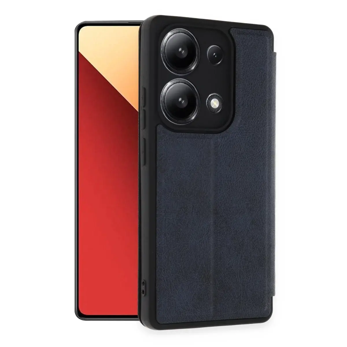 Xiaomi Redmi Note 13 4g Kılıf Flip Cover - Lacivert