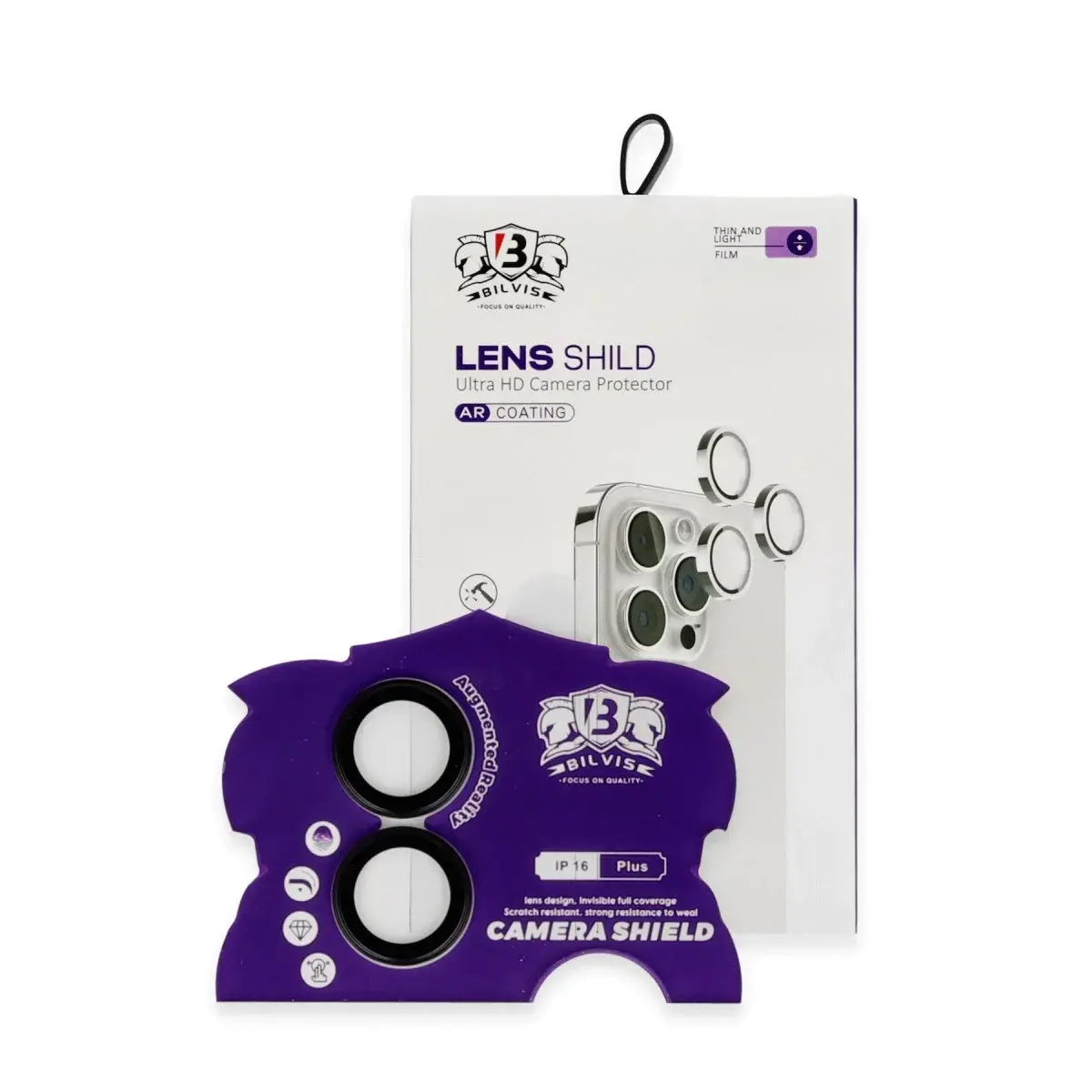 İphone 16 Bilvis Titan Kamera Lens - Siyah