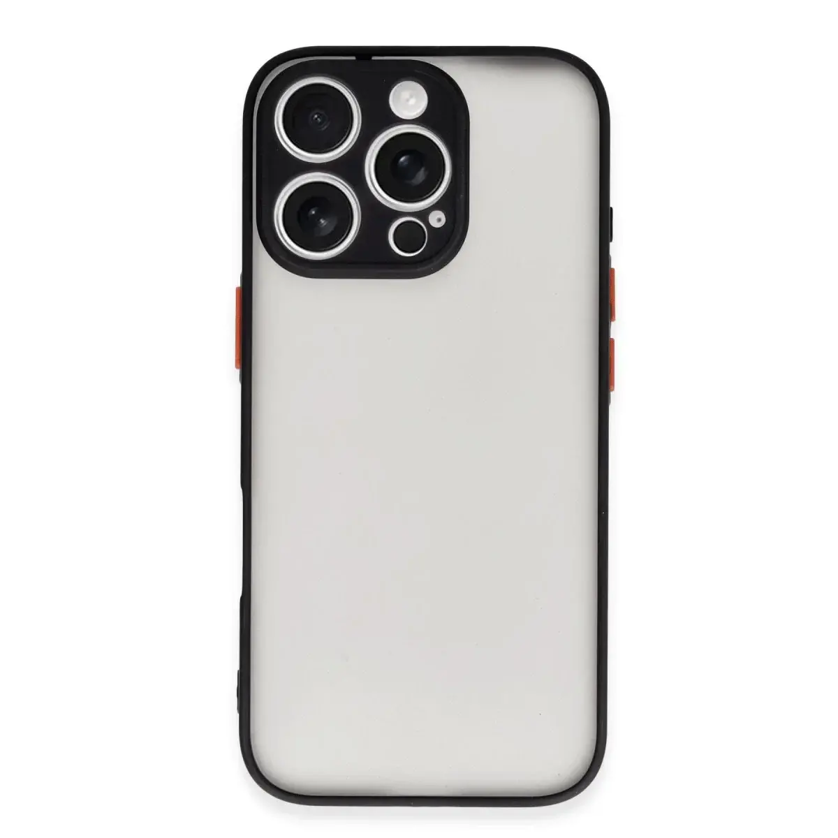 İphone 16 Pro Max Kılıf Montreal Silikon Kapak - Siyah
