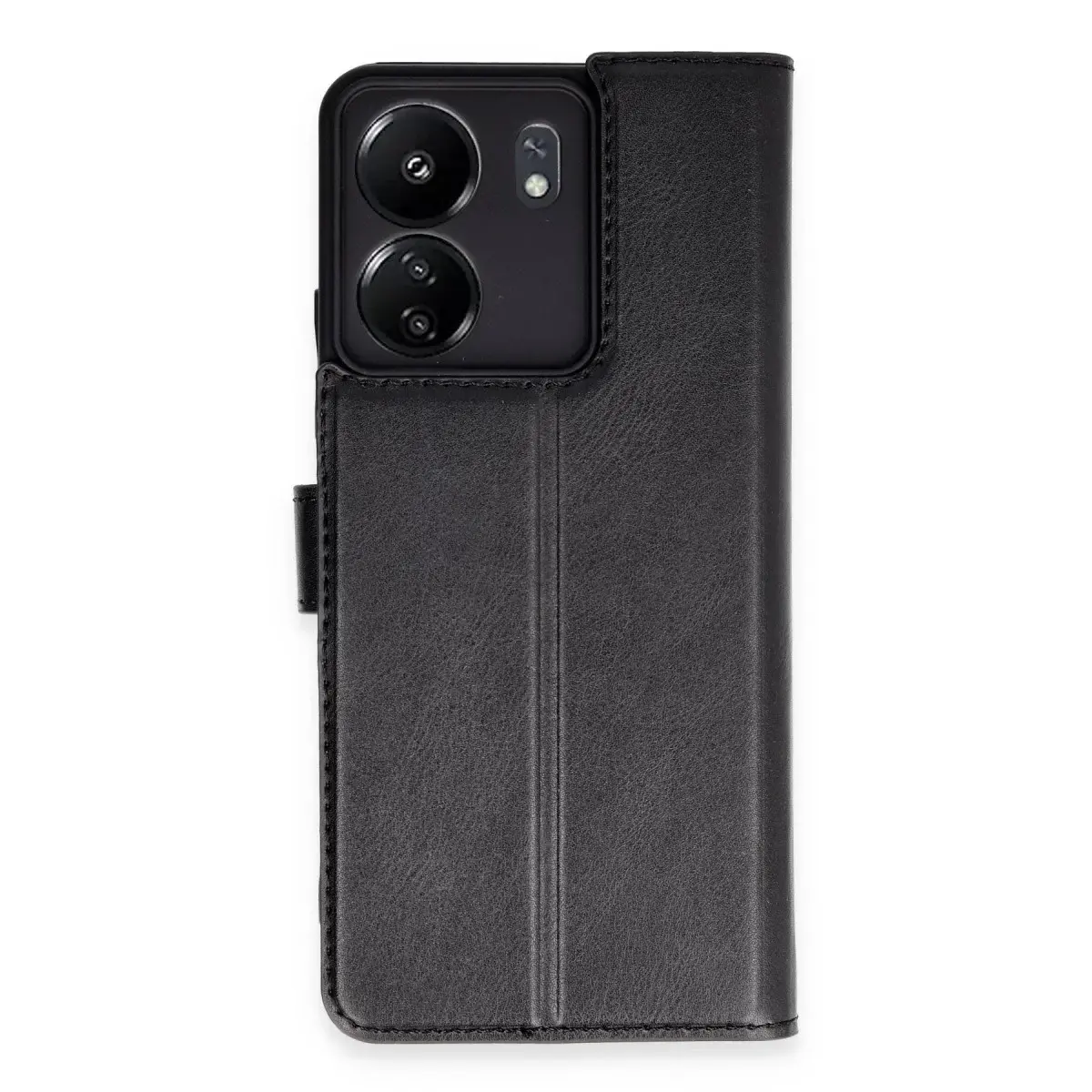 Xiaomi Redmi 13c Kılıf Trend S Plus Kapaklı Kılıf - Siyah