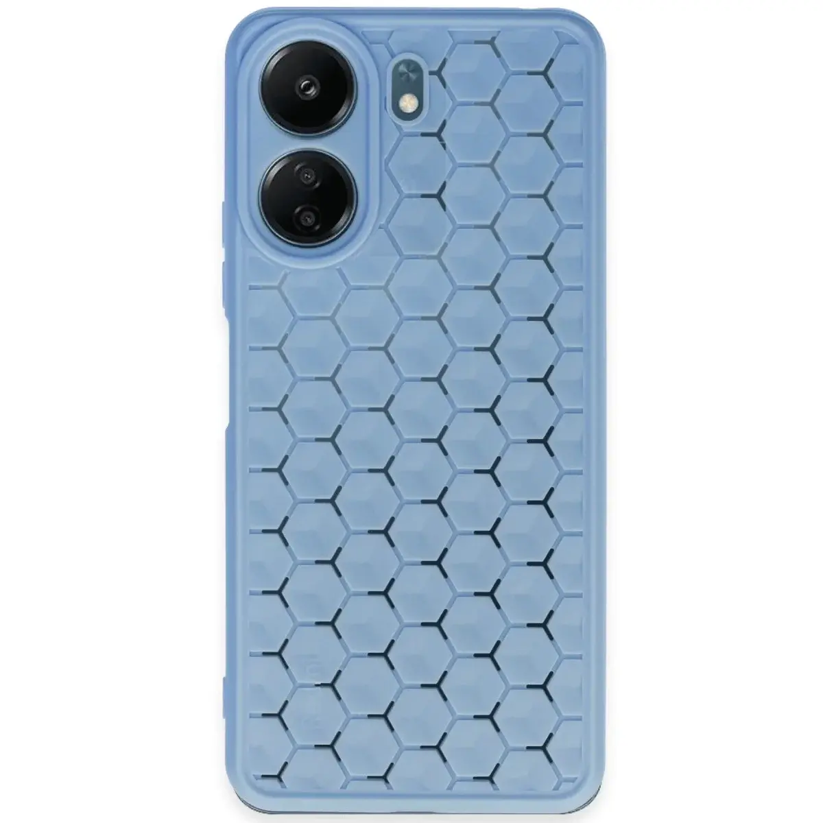 Xiaomi Redmi 13c Kılıf Petek Silikon Kapak - Mavi
