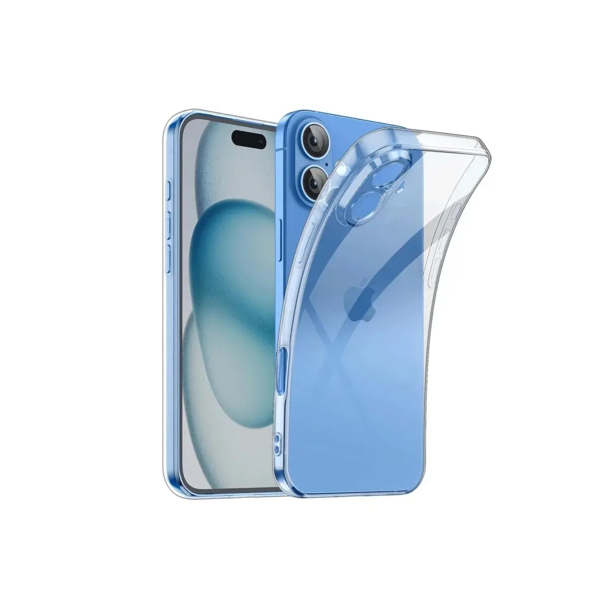 İphone 16 Plus Kılıf Lüx Şeffaf Silikon