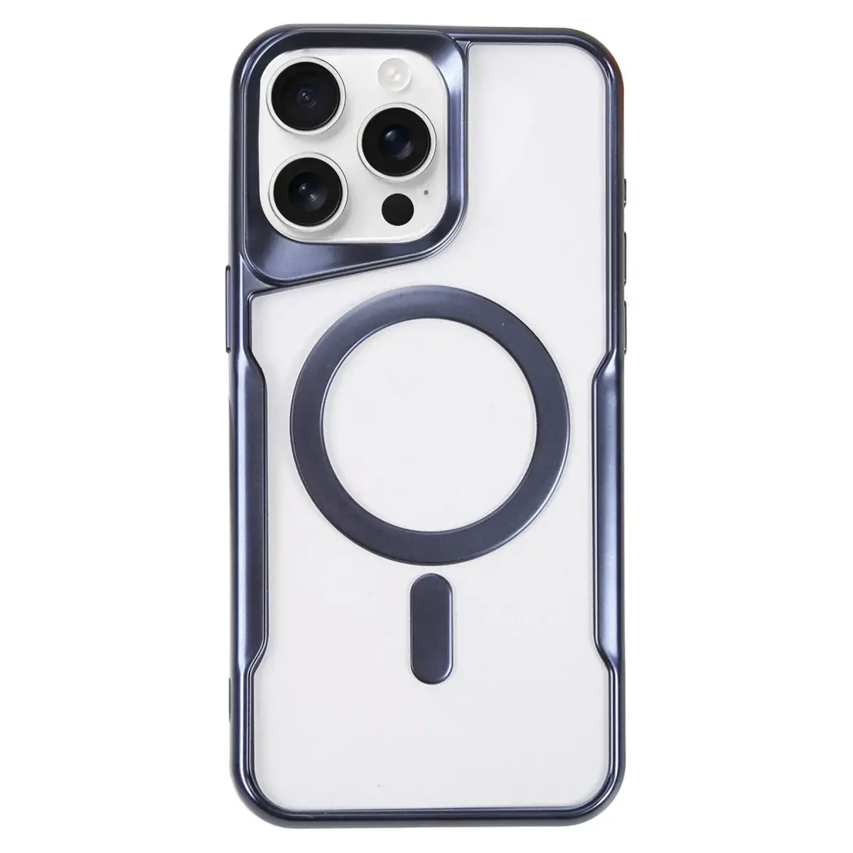 İphone 16 Pro Kılıf Boyi Magsafe Silikon Kapak - Lacivert