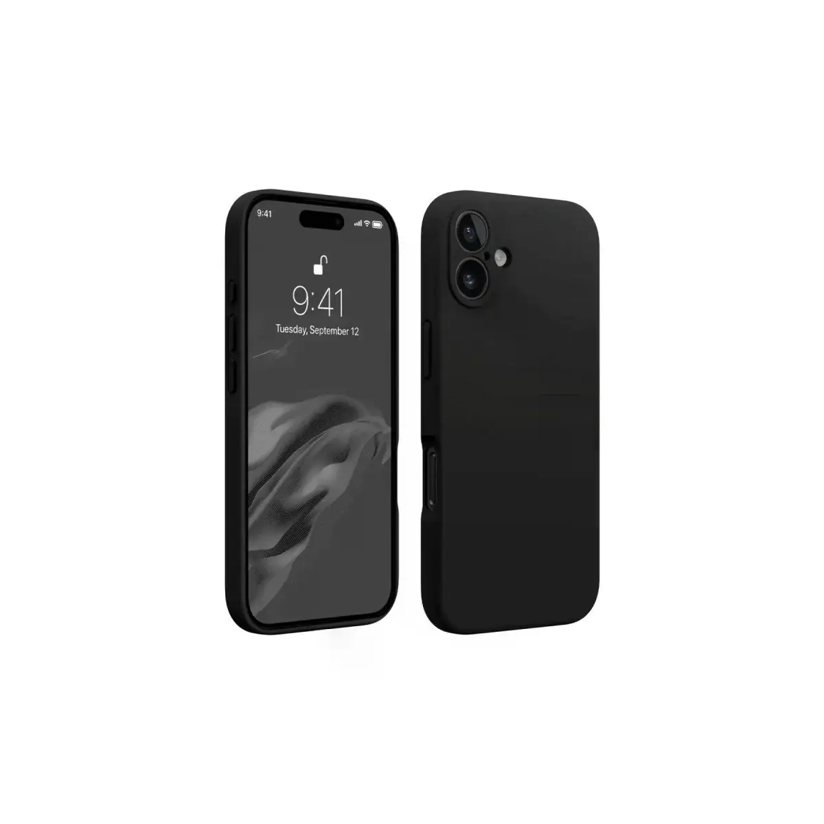 İphone 16 Plus Kılıf First Silikon - Siyah