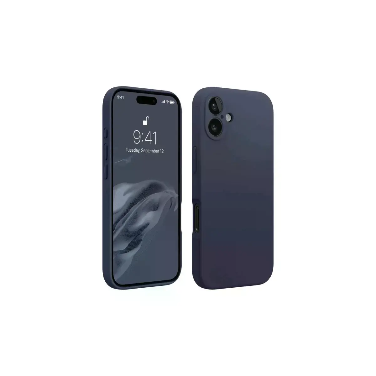 İphone 16 Plus Kılıf First Silikon - Lacivert