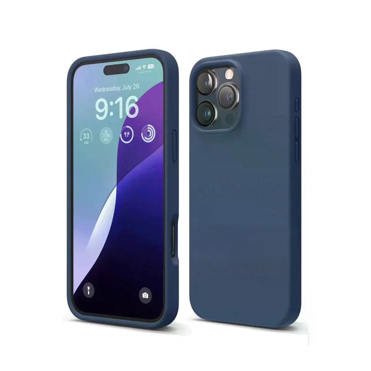 İphone 16 Pro Kılıf First Silikon - Lacivert