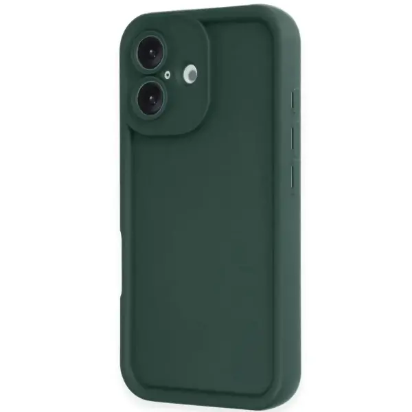 İphone 16 Kılıf Viera Silikon - Koyu Yeşil