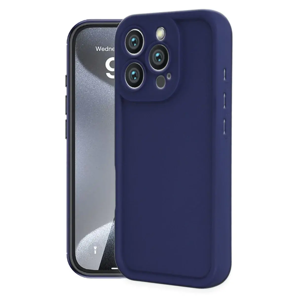 İphone 16 Pro Kılıf Viera Silikon - Lacivert