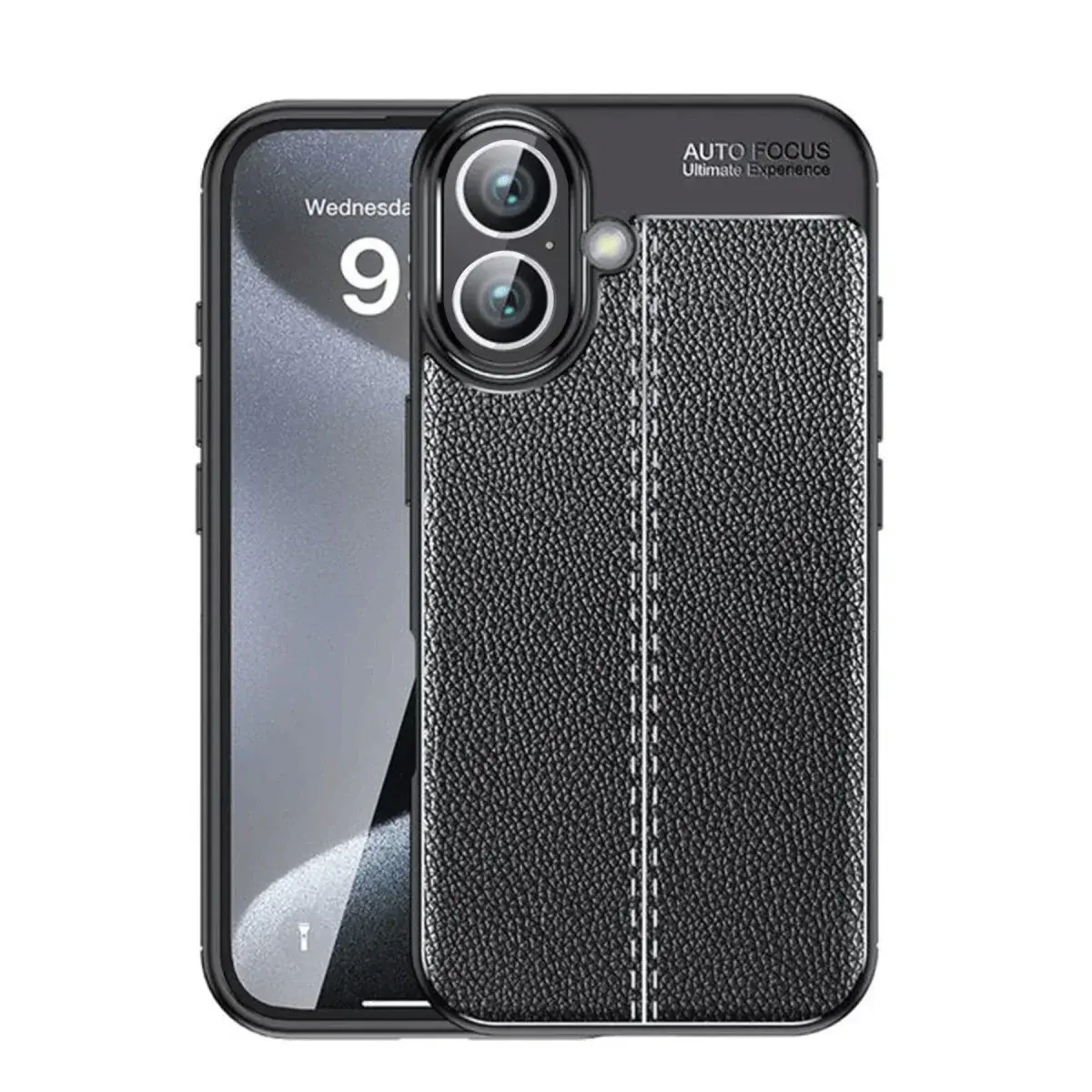 İphone 16 Kılıf Auto Focus Kapak - Siyah
