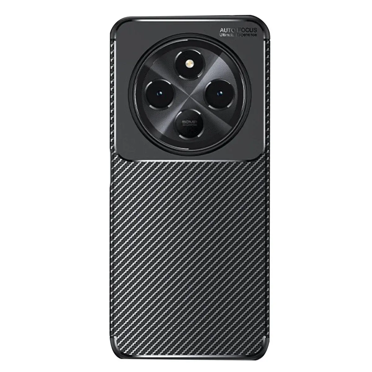 Xiaomi Redmi 14c Kılıf Auto Focus Karbon Kapak - Siyah