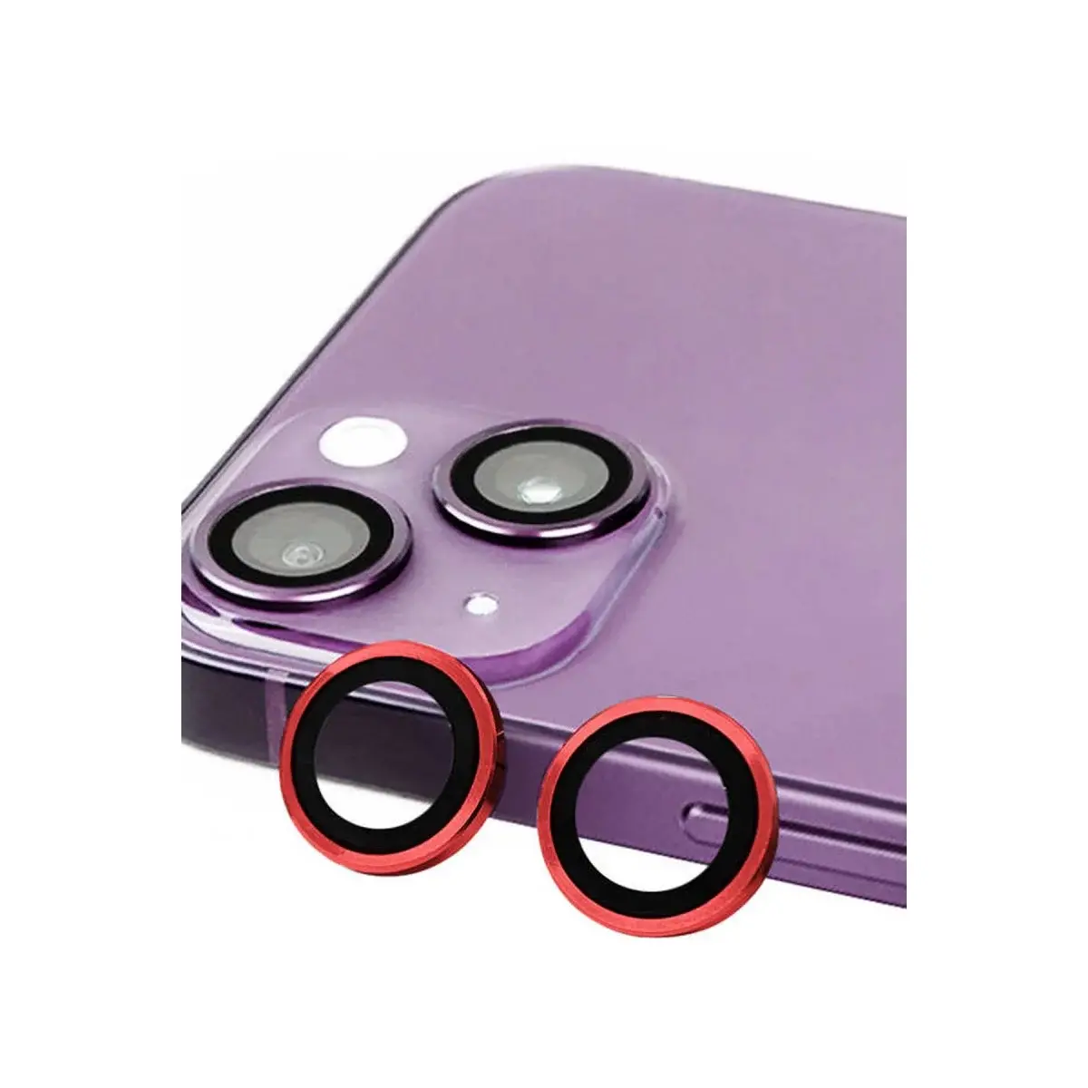 İphone 14 Raze Metal Kamera Lens - Kırmızı