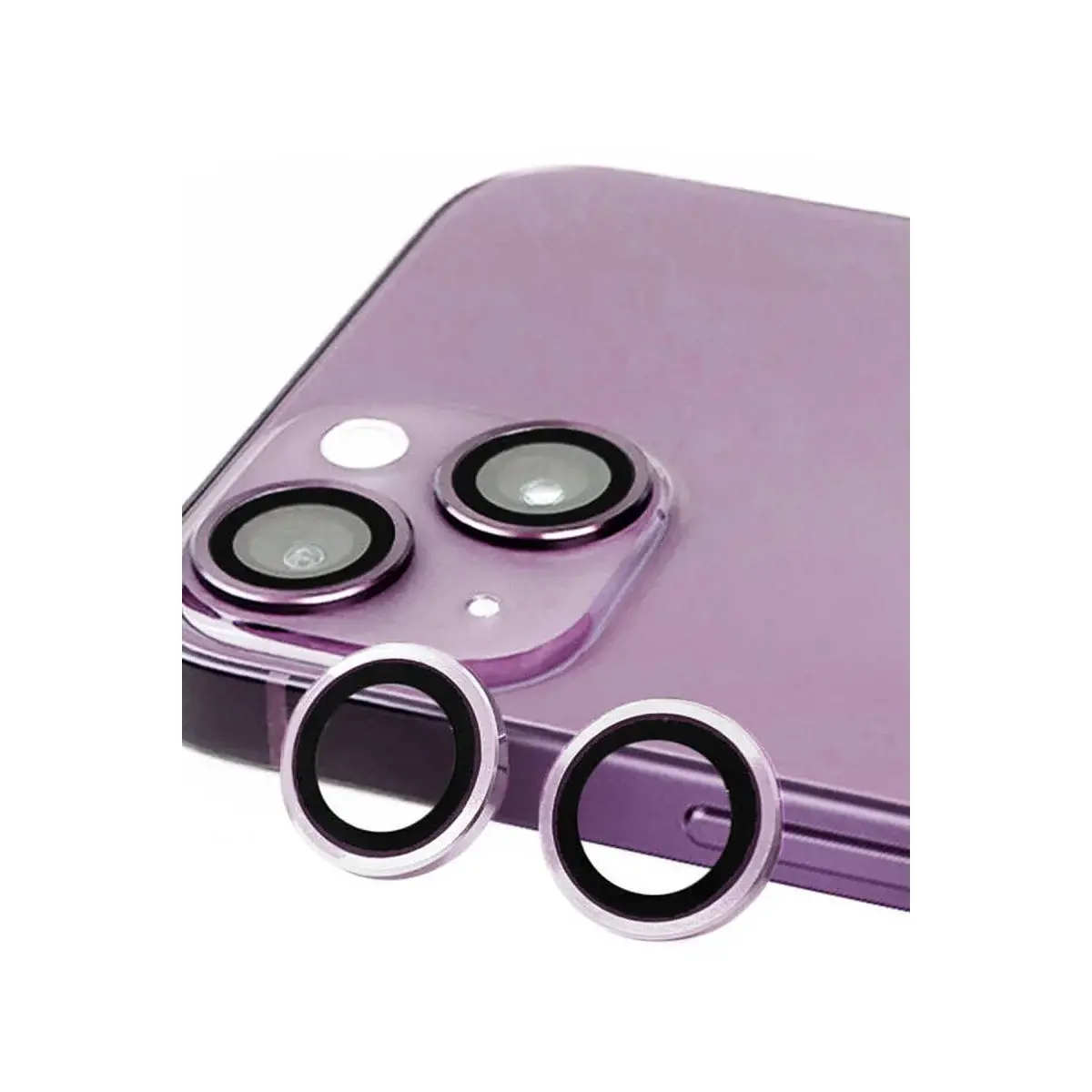 İphone 14 Plus Raze Metal Kamera Lens - Mor