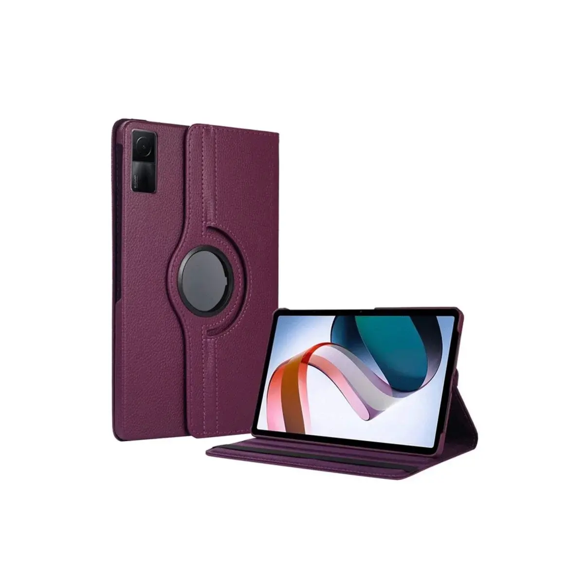 Xiaomi Redmi Pad Se 4g Kılıf 360 Tablet Deri Kılıf - Mürdüm