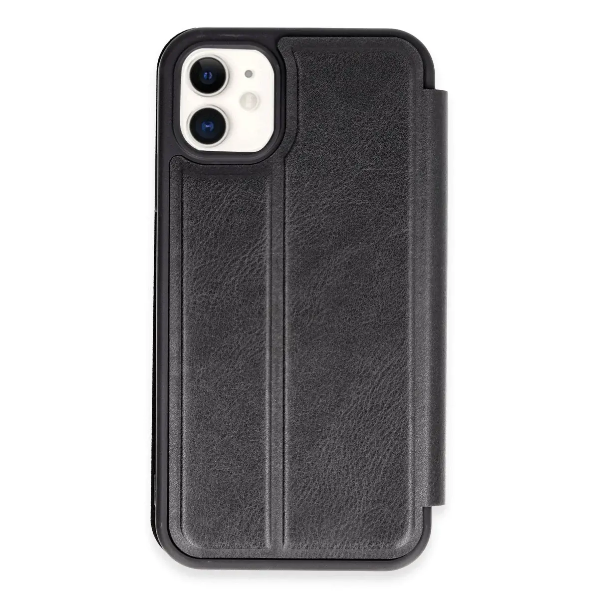 İphone 11 Kılıf Flip Cover - Siyah