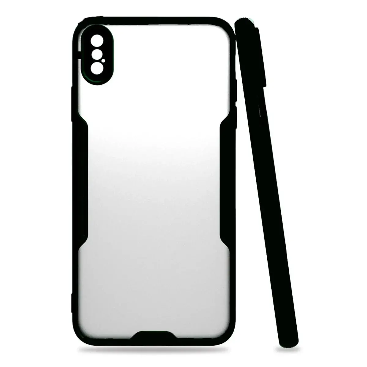 İphone Xs Max Kılıf Platin Silikon - Siyah