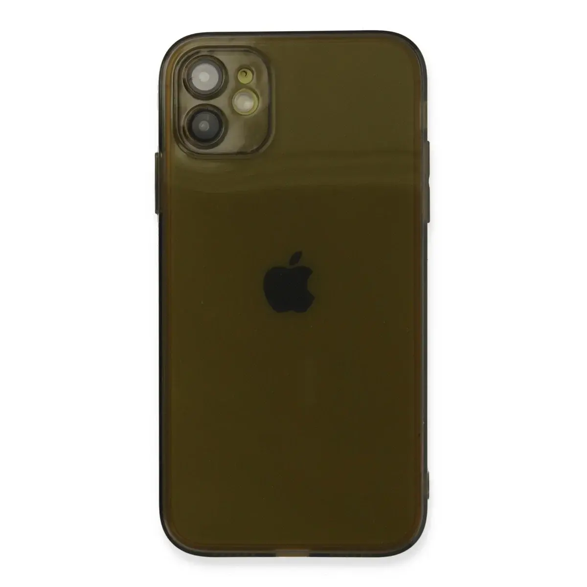 İphone 12 Kılıf Fly Lens Silikon - Siyah