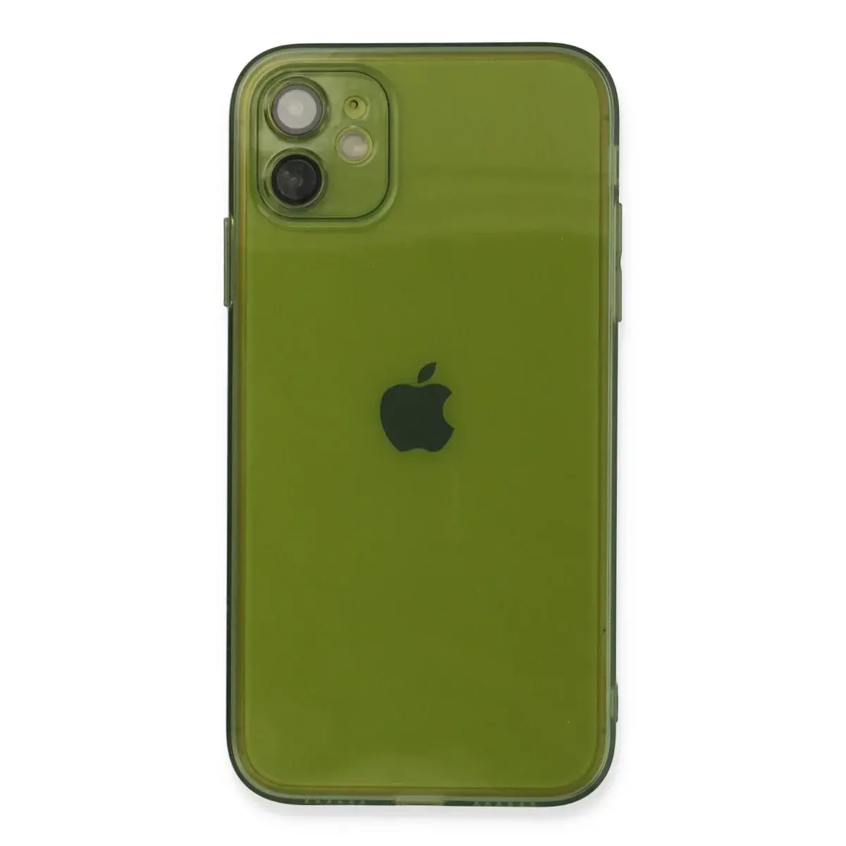İphone 12 Kılıf Fly Lens Silikon - Yeşil