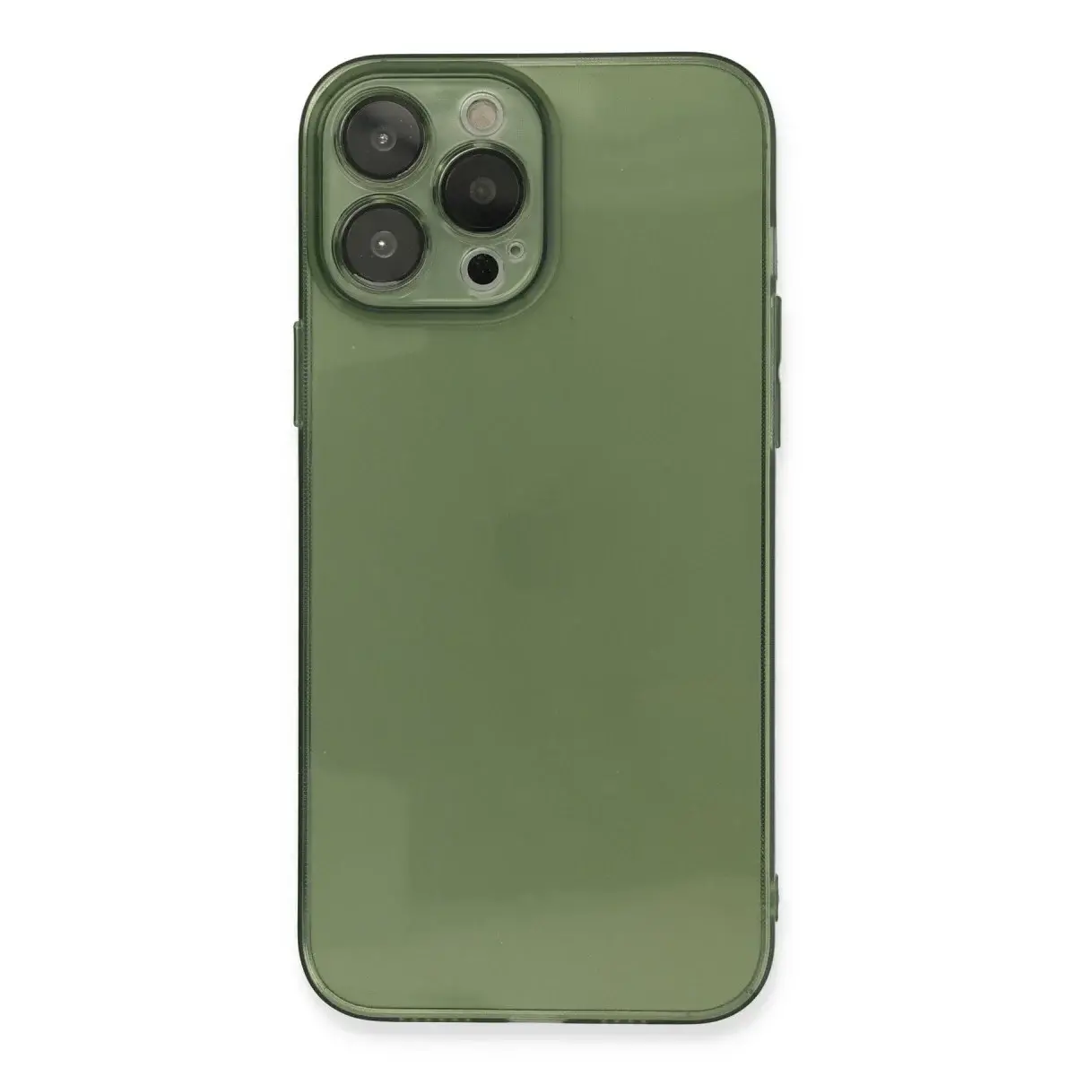 İphone 13 Pro Kılıf Fly Lens Silikon - Yeşil